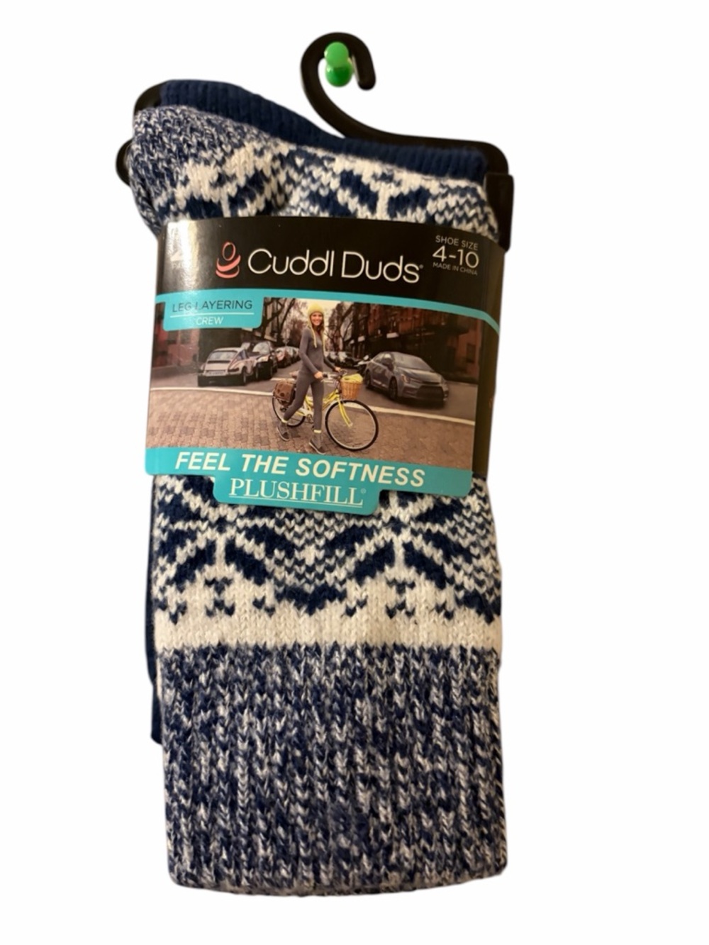 2 pair Cusdle Duds Layering Crew Socks
